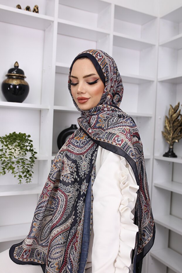 نموذج شال قطني بنمط ريترو - 2