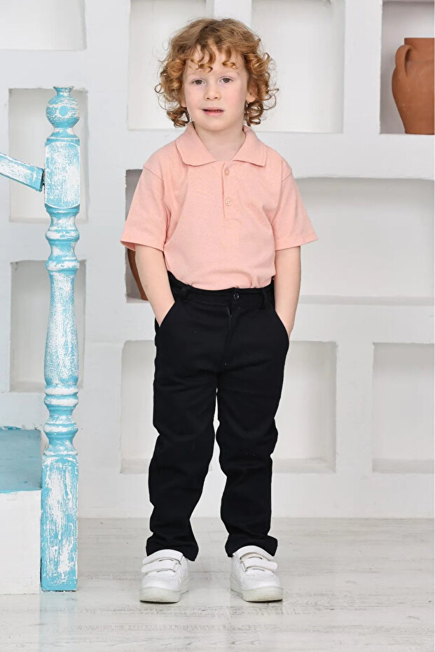 Boy's Top and Bottom Tshi̇Rt Trousers Set 23 Ni̇San