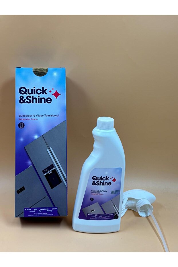 Refrigerator interior surface cleaner