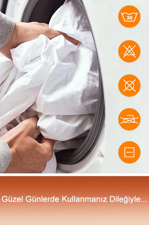 %100 Pamuklu Sıvı Geçirmez Bebek & Çocuk & Tek & Çift Kişilik Yatak Koruyucu Alezi - 9