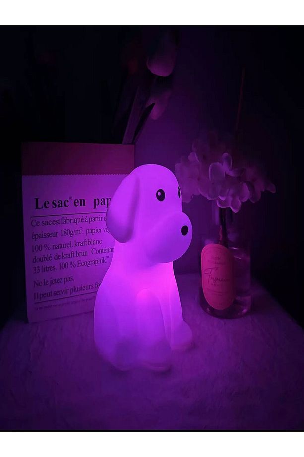 Köpek Şekilli Dokunmatik Gece Lambası - 4