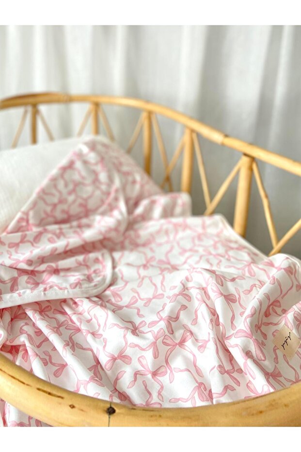 Pembe Kurdele Penye Battaniye - 2