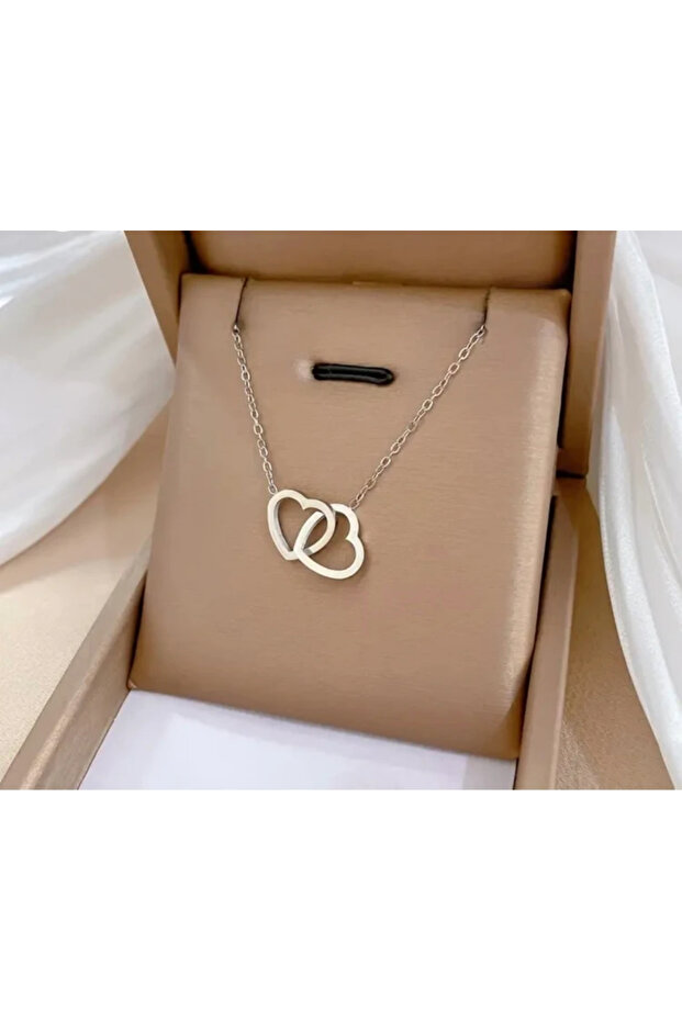 Çelik Kalp Kolye - 2