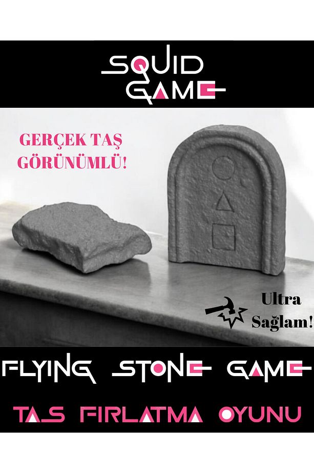 SQUİD GAME TAŞ DEVİRME OYUNU SETİ - 1