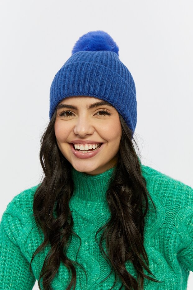 Ponponlu Örgü Bere - 4