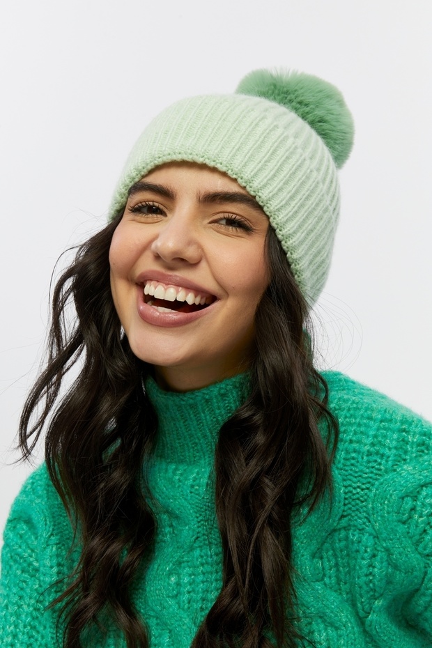 Ponponlu Örgü Bere - 6