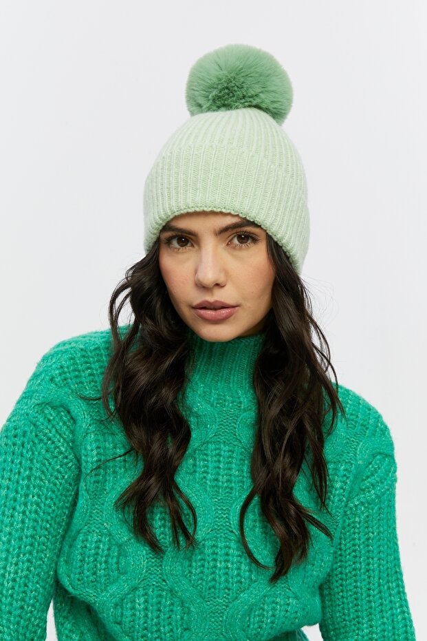 Ponponlu Örgü Bere - 8