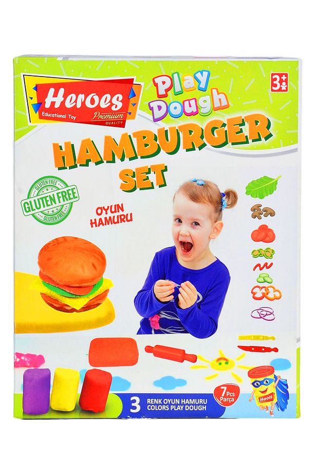 Hamburger Oyun Hamuru Ve Hamur Kalıbı Seti Small - 2