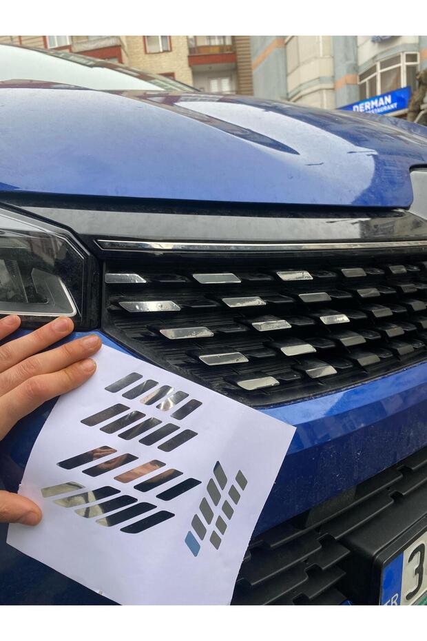 Ön Panjur Stıcker Set krom - 2