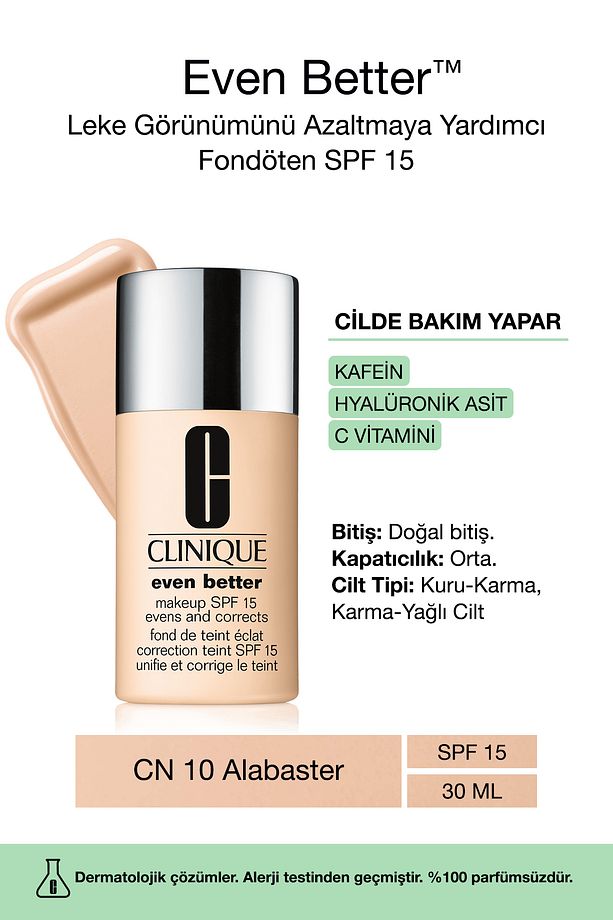 Even Better™ Doğal Bitişli Fondöten SPF 15 - Renk: CN 10 Alabaster 30ml | C Vitamini - 1
