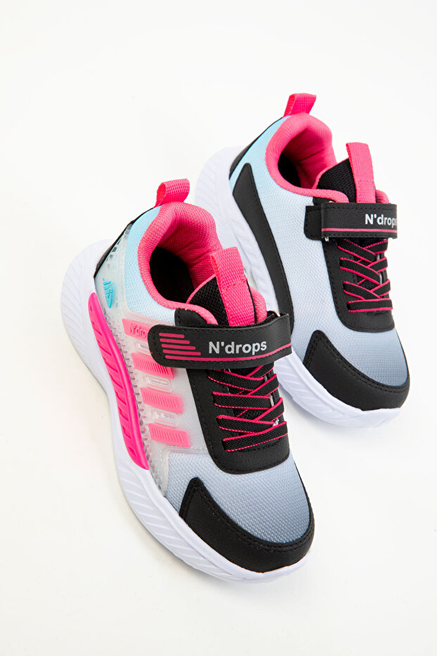 Fekete-Fukszia színű gyerekcipő 20312 - 1