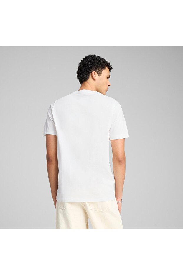 تي شيرت رياضي جرافيكي من بوما باللون الأبيض - 2