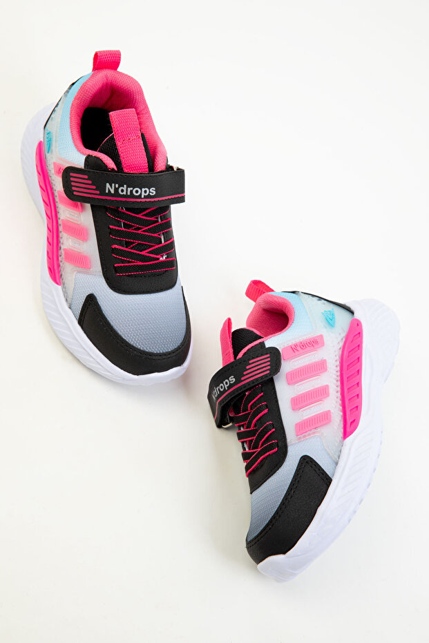 Fekete-Fukszia színű gyerekcipő 20312 - 2