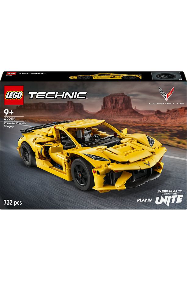 ® Technic Chevrolet Corvette Stingray 42205 - 9+ Oyuncak Model Yapım Seti (732 Parça) - 4