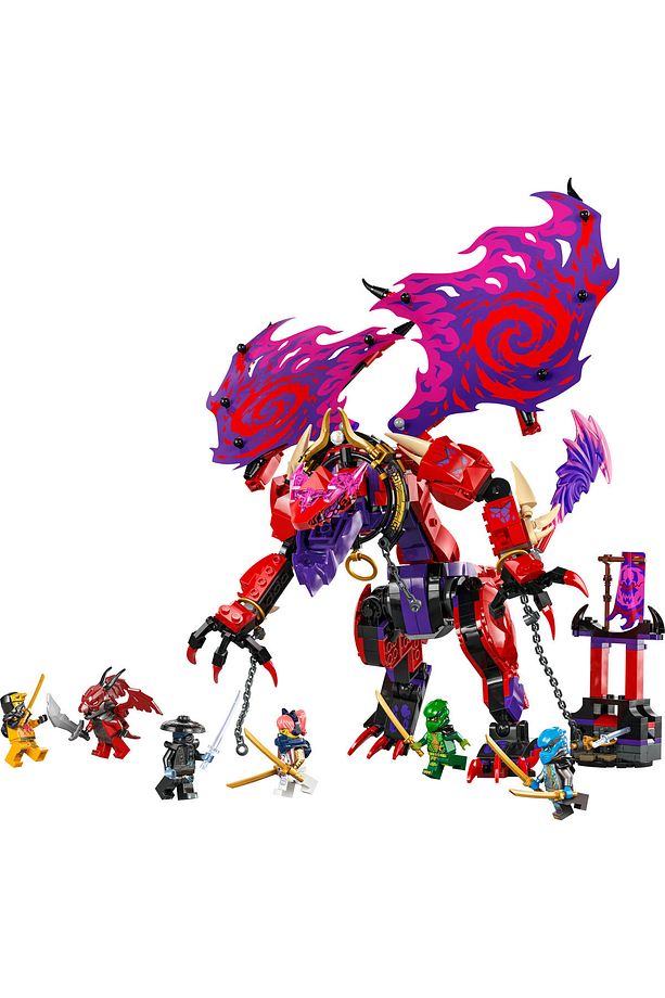 ® NINJAGO® Thunderfang Kaos Ejderhası 71832 - 8+ Yaratıcı Oyuncak Yapım Seti (668 Parça) - 8