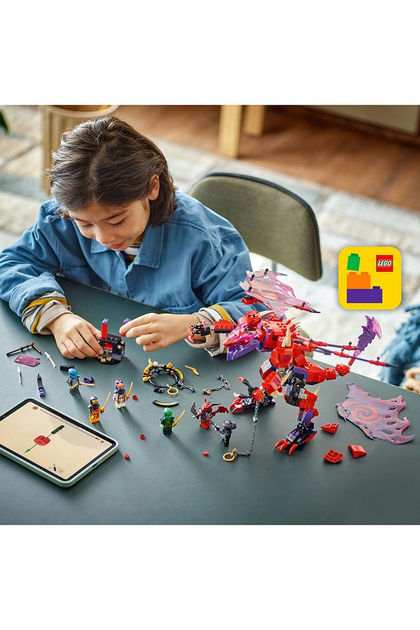 ® NINJAGO® Thunderfang Kaos Ejderhası 71832 - 8+ Yaratıcı Oyuncak Yapım Seti (668 Parça) - 6