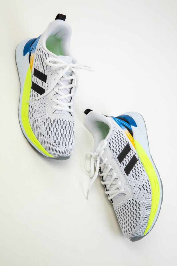 Fehér-szax-sárga férfi tornacipő 20287 - 1