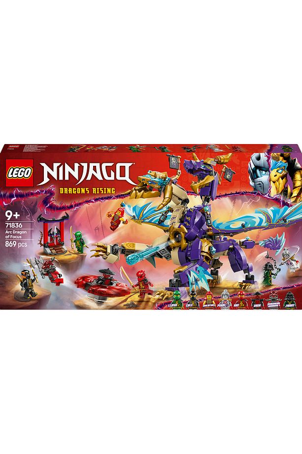 ® NINJAGO® Odak Ark Ejderhası 71836 - 9+ Yaratıcı Oyuncak Yapım Seti (869 Parça) - 4