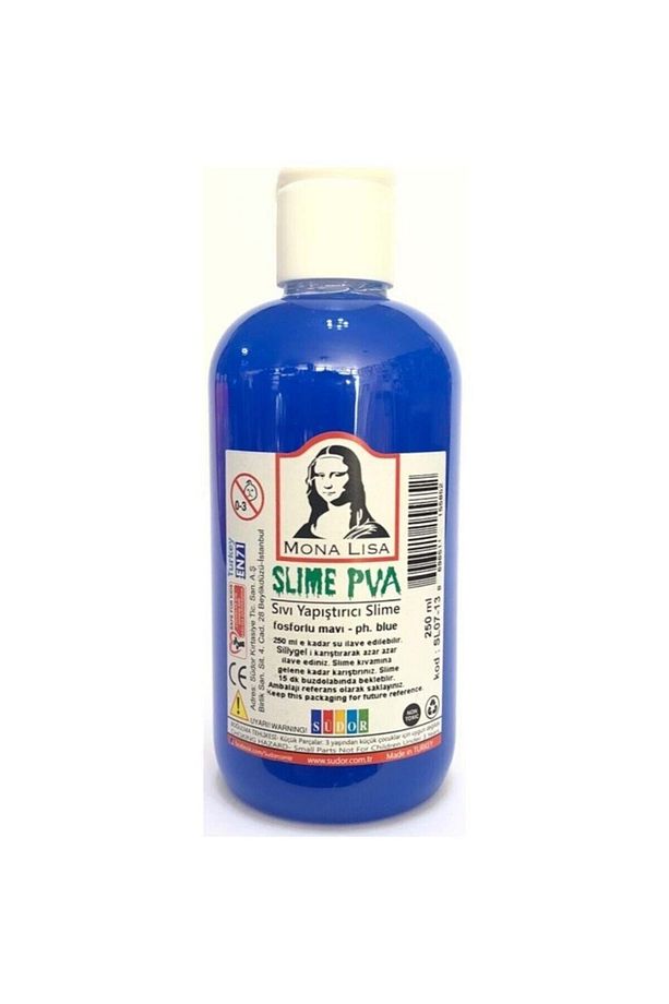 Mona Lisa Slime Tutkalı 250ml Fosforlu Mavi - 1
