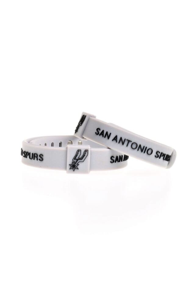 San Antonio Spurs Gray Basketball Nba Adjustable Bracelet