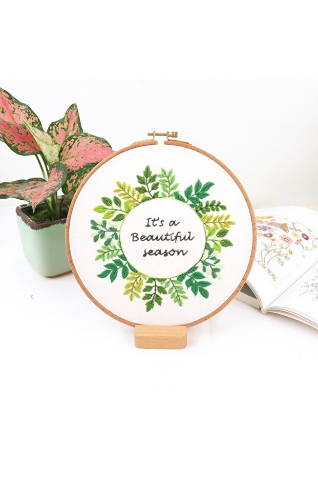 Tapestry Etamine Embroidery Set with Hoop 20X20 cm 511317