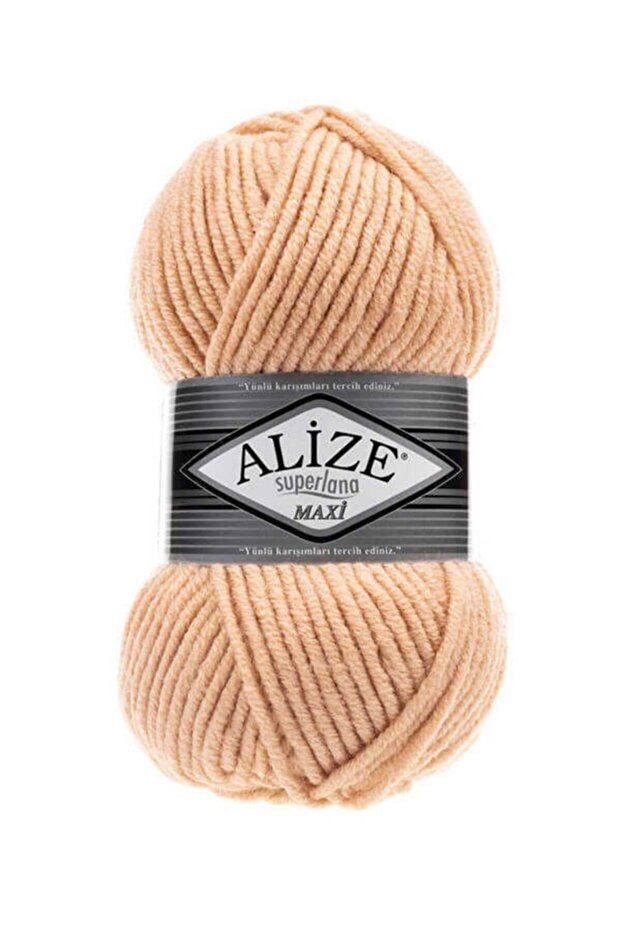 Superlana Maxi Hand Knitting Floss 5 Pieces 100 Grams 502 Cream Caramel