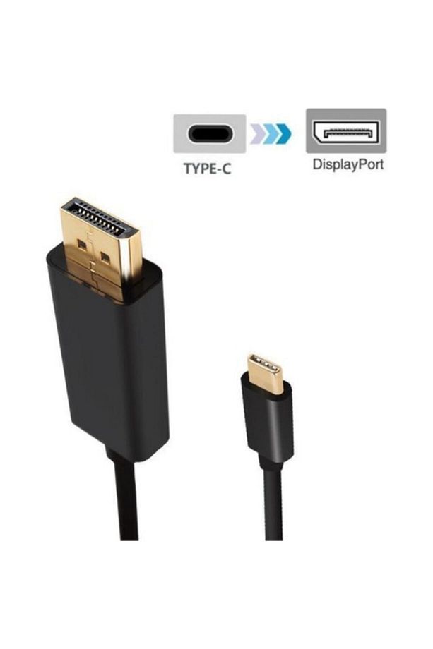 Usb C To Displayport Kablo - Dp 1.2, Thunderbolt 3, 4k 60hz, 2k 165hz, Full Hd - 5