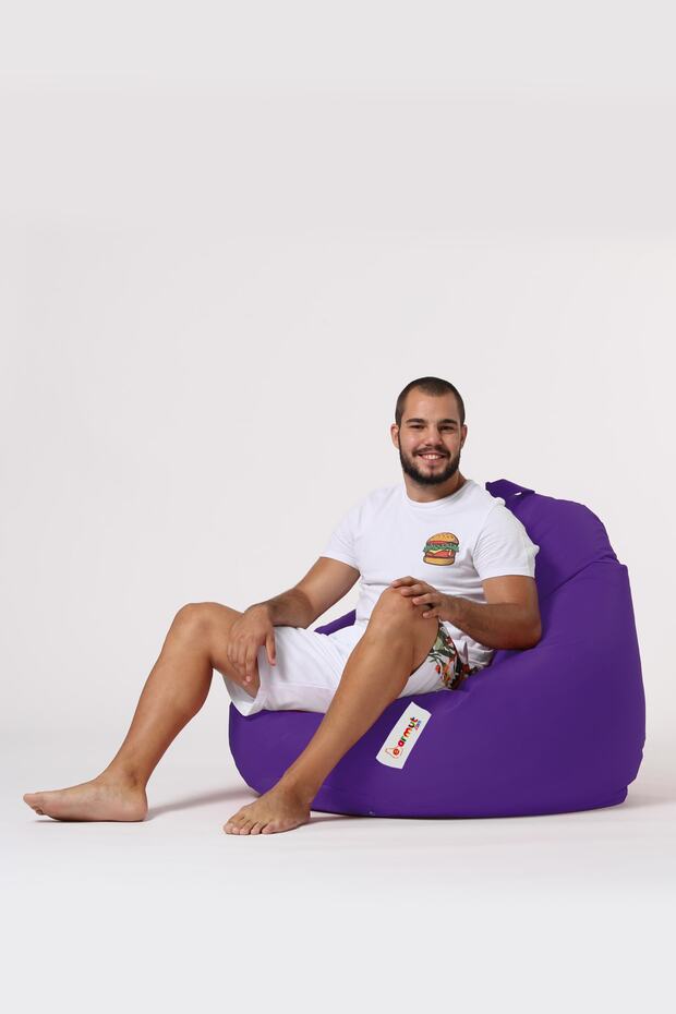 Premium Xxl Armut Koltuk Mor - 4