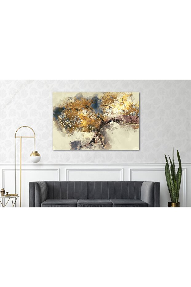 Abstract Çınar Ağacı Kanvas Tablo - 1