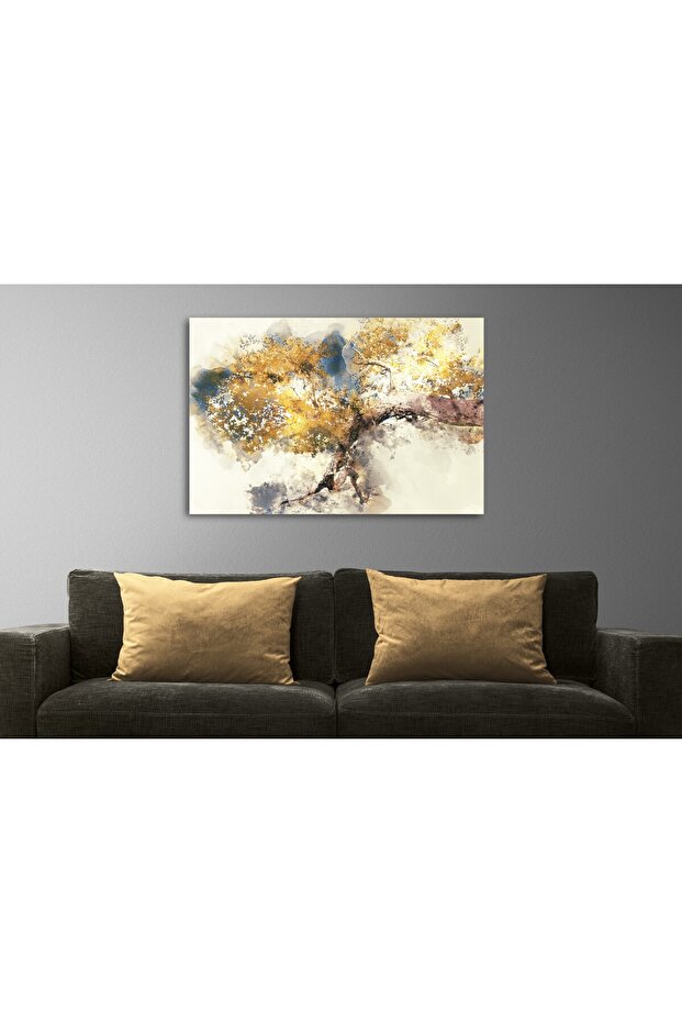 Abstract Çınar Ağacı Kanvas Tablo - 2