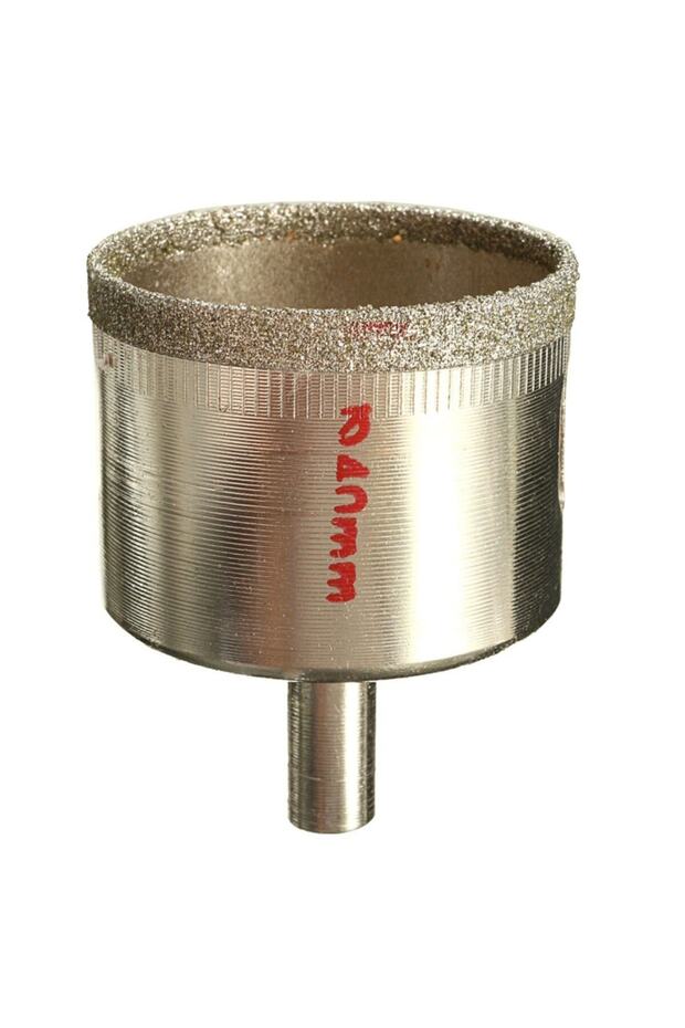 Mermer Granit Fayans Cam Yuvarlak Delme Panç Elmas Uç Yuvarlak Açma Matkap Için Karot 4cm (40mm) - 1