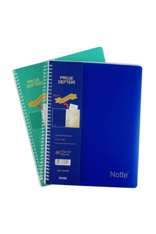 Spr Plastik Kap 80 Yp Kareli A4 Proje Defteri 60-300  / - 1