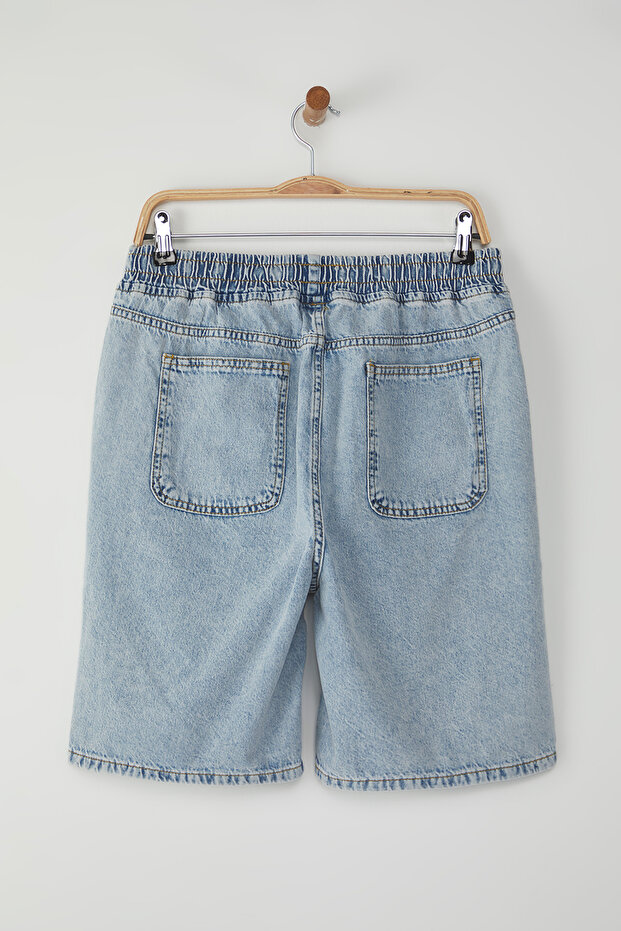 Açık Mavi Regular Şort & Bermuda TMNSS25SR00032 - 8