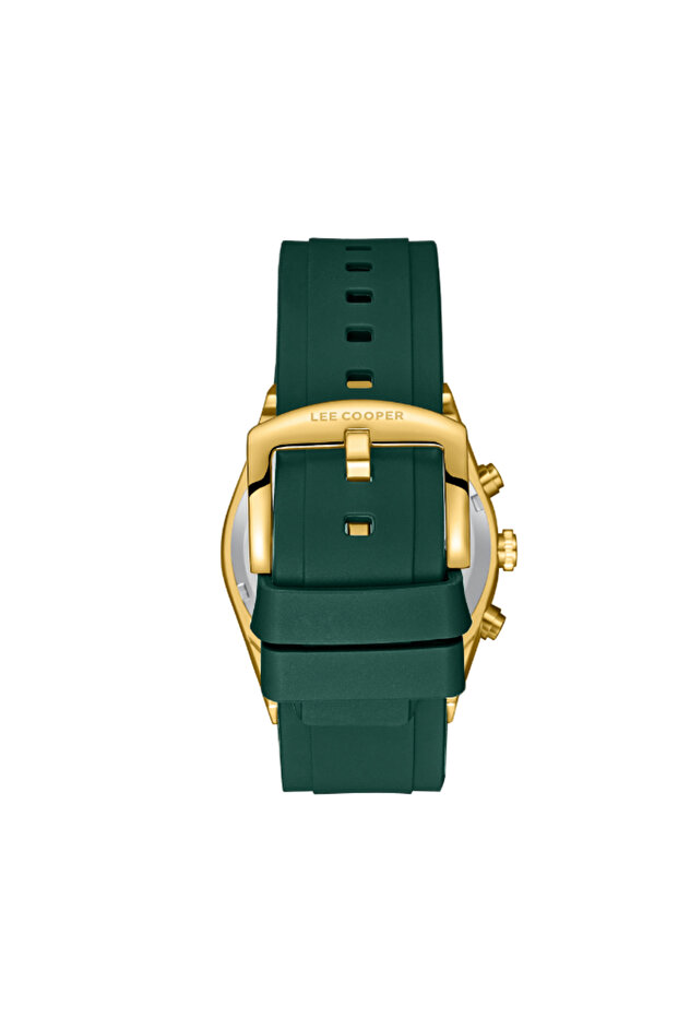 ساعة رجالية متعددة الوظائف بمينا خضراء داكنة - LC08088.177 - 4