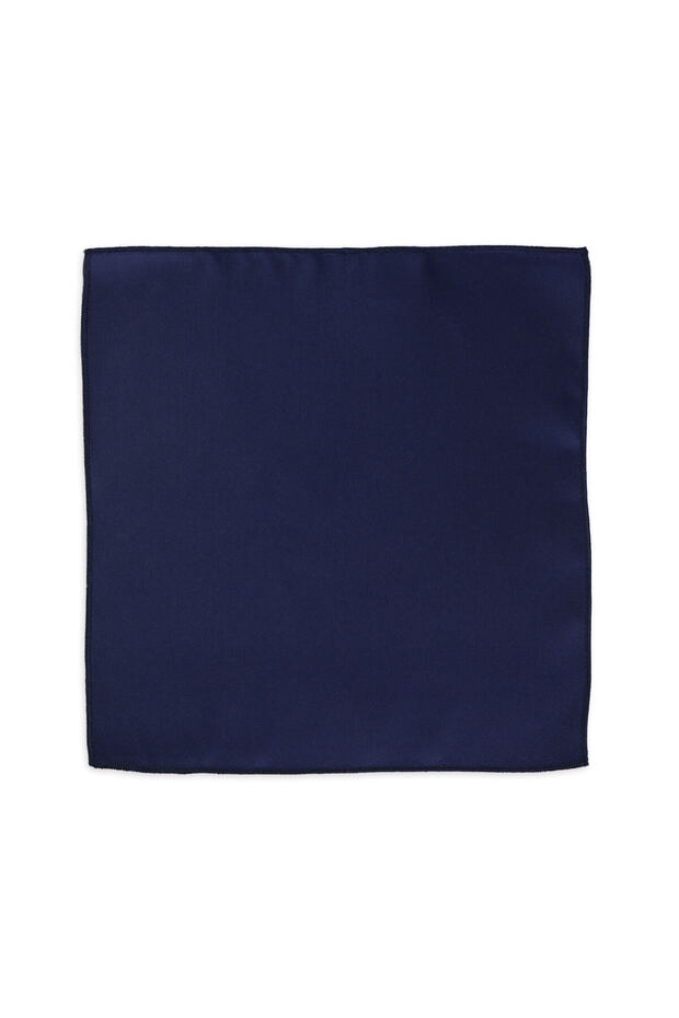 Navy Blue Classic Satin Pocket Square