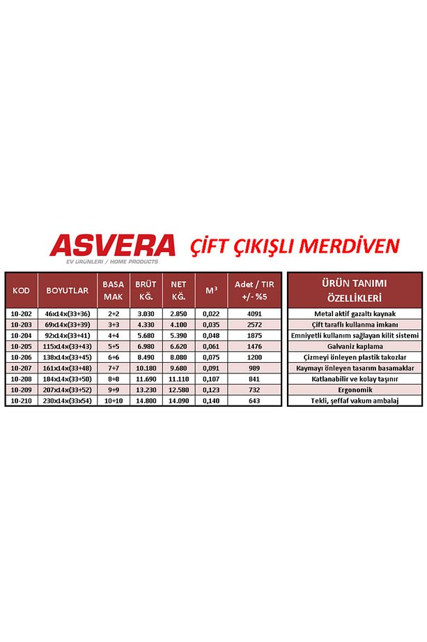 Yakut Serisi 8+8 Çift Taraflı Galvanizli Profil Merdiven – Ev, Bahçe ve İş Yerinizde Yükseğe Güvenle - 6