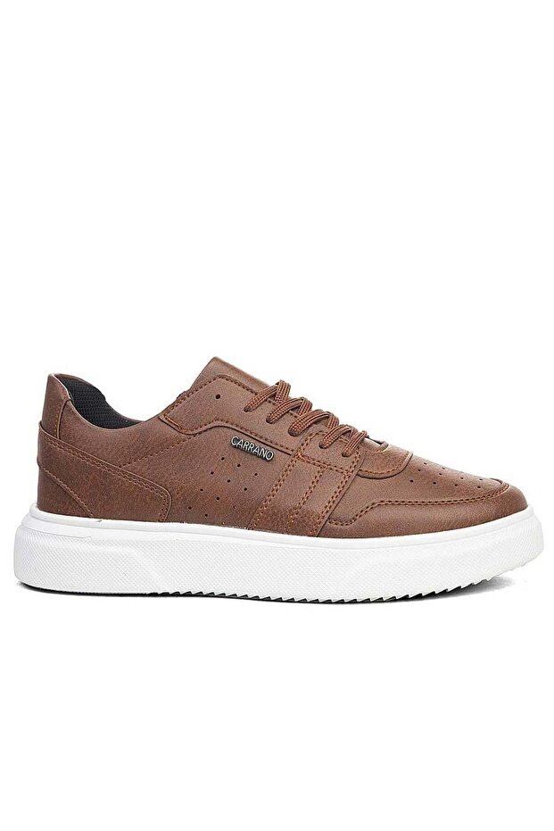 Men's Tan Casual Sports Shoes Lace-Up Sneaker 1850