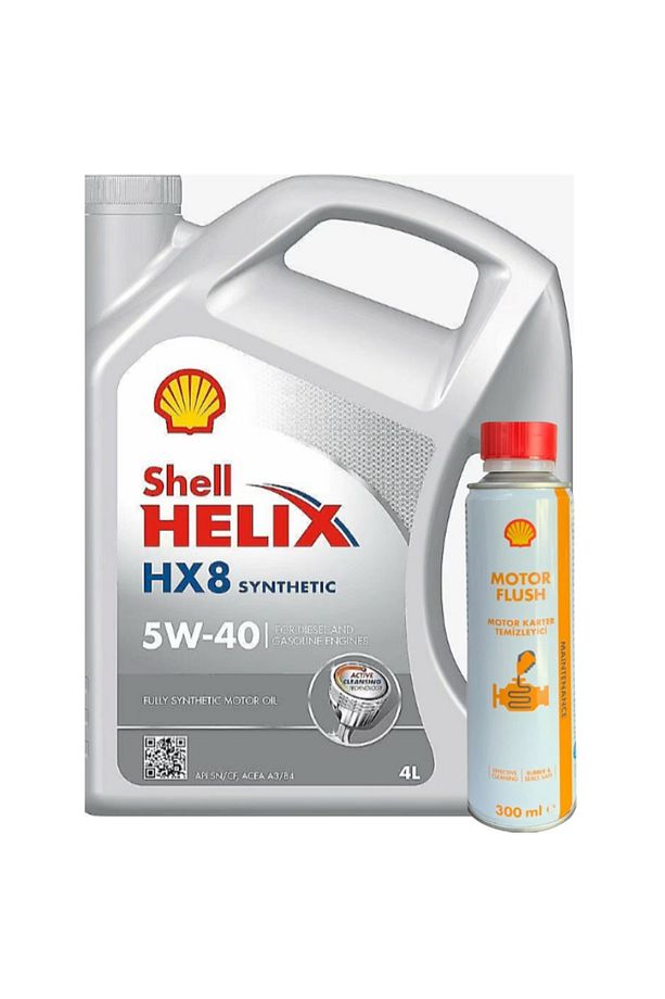 Helix HX8 5W-40 4 Litre Motor Yağı(2024)/Shell Karter Temizleyici - 1