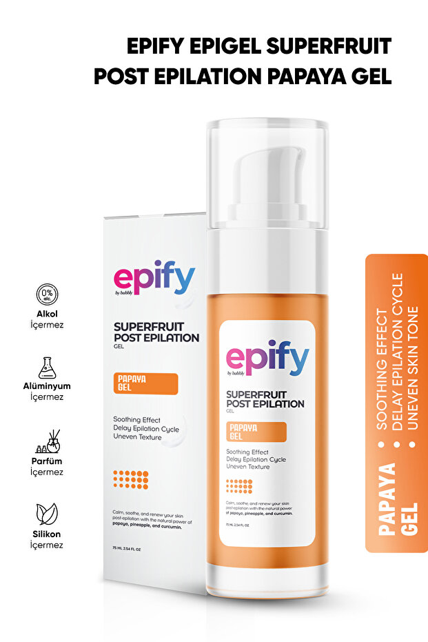 EPİFY Epify Tüy Azaltıcı Papaya Sütü Epilasyon Sonrası Kıl Kökü Azaltıcı Papaya Gel