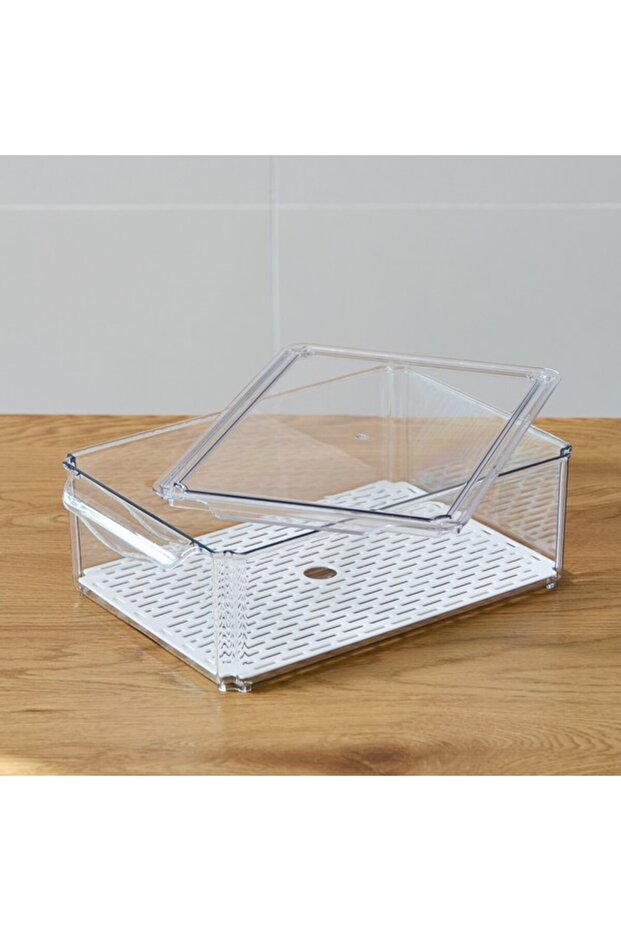 Sistematico Stackable Fridge Organiser with Drainage Tray 4100 ml - 3