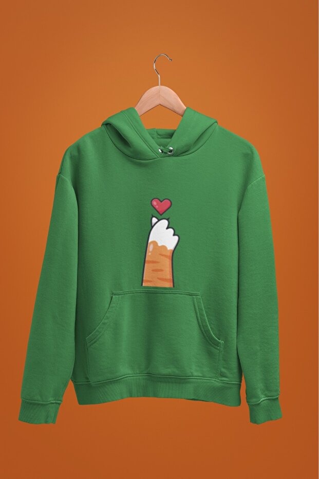 Women'S/Girls Long Sleeve Korekalp Transfer Printed Hooded Sweatshirt