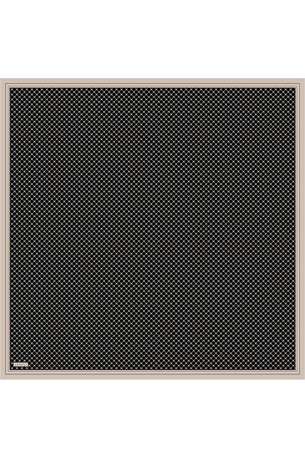 İpek Eşarp 2025 Yaz - 9345-07 Siyah Vizon Twill - 1