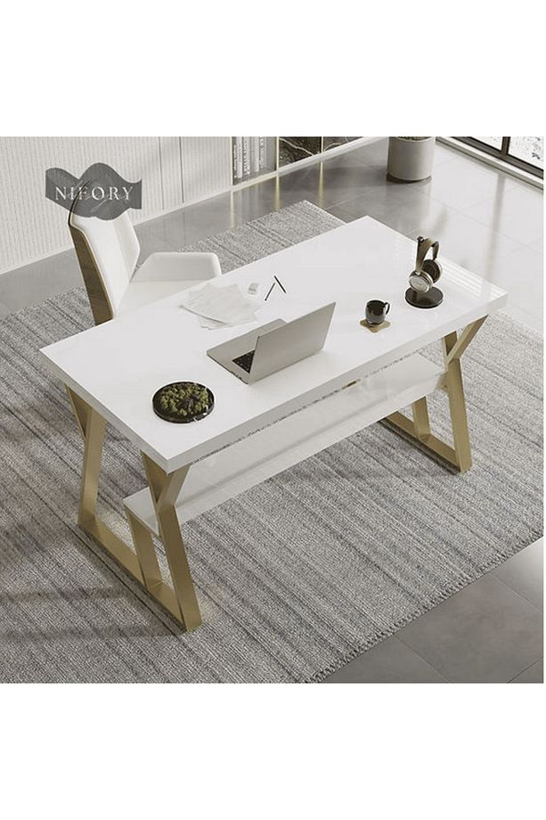 520-043 Modern Bilgisayar Ofis Masa Çalışma Masası 140x60x75h - 2