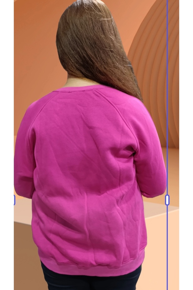 سويت شيرت مرتفع كبير الحجم - 3 خيوط - 3