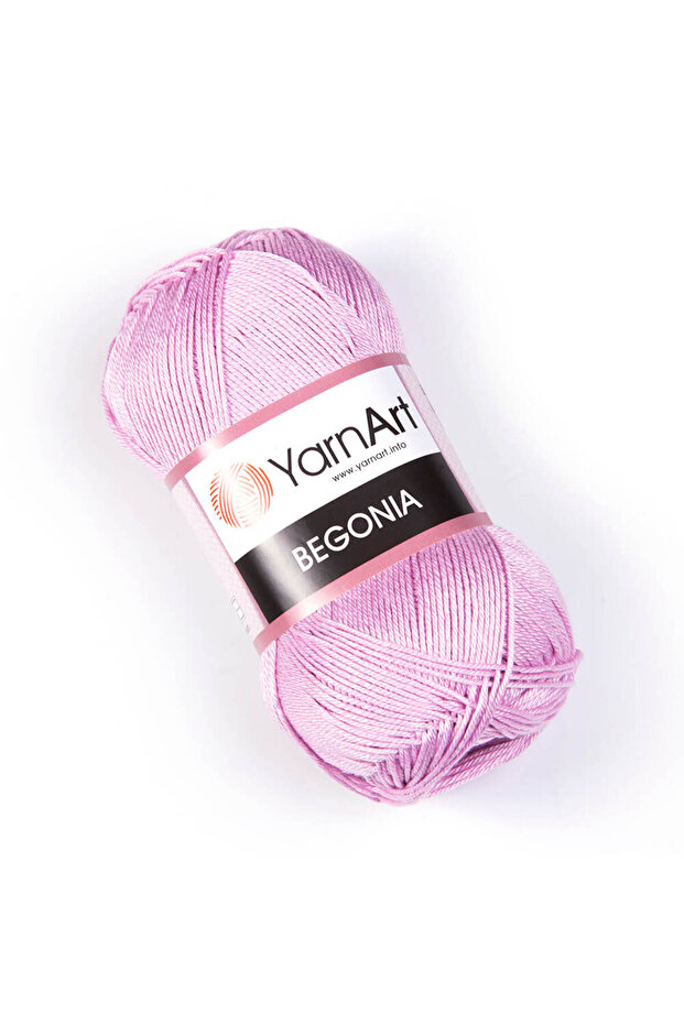 Begonia Cotton Mercerized Yarn - 50 G, 169 M, Shiny and Durable-5049