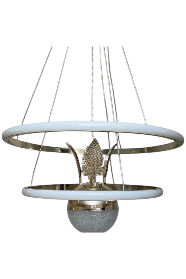 2002 2 Li Halka Sarı 3 Renk Led Avize - 3