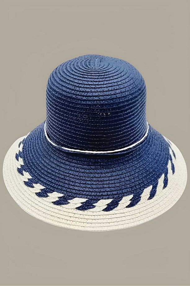 Kadın Organik Hasır Yazlık Cloche Şapka - 6