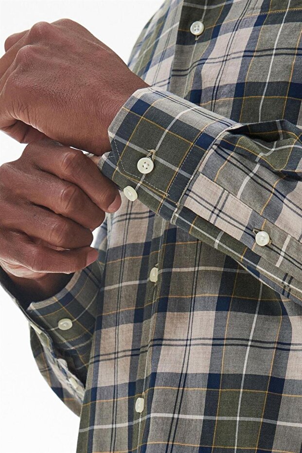 Wetherham Tailored Gömlek Tn16 Forest Mist Tartan - 5