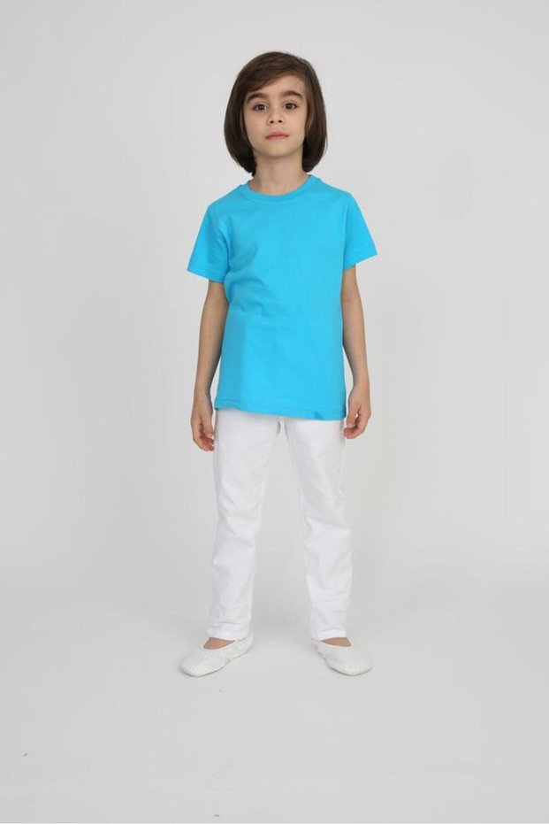 Boy's Blue T-Shirt White Pants Set 23 April 29 October 10 November 19 May Show Costumes