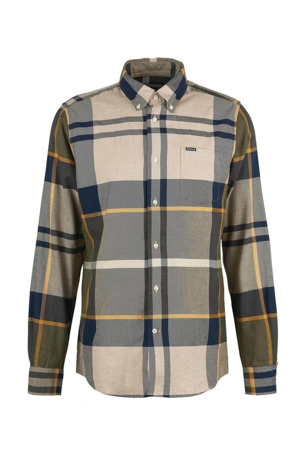 Erkek Dunoon Tailored Gömlek Tn16 Forest Mist Tartan - 2